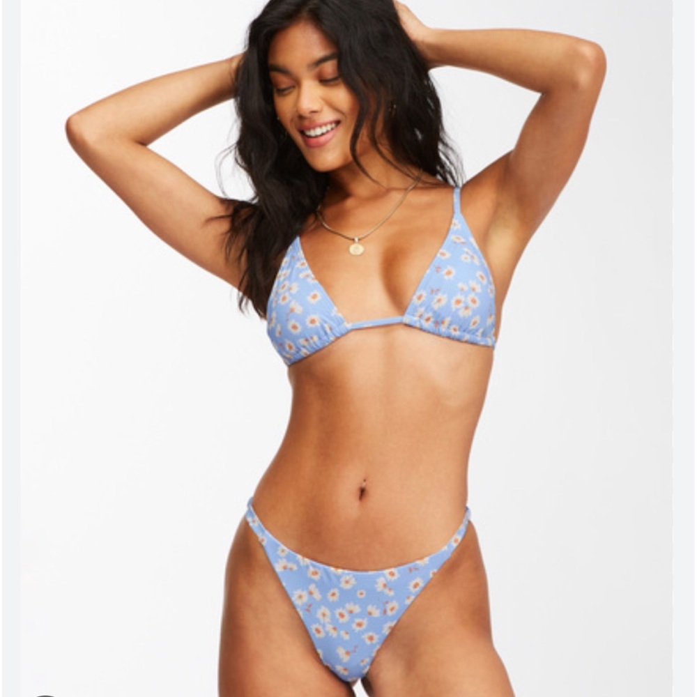 Don’t Be Blue Maya Floral Billabong Thong Bikini Set